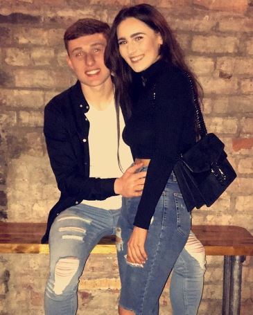 Callum Styles with his girlfriend Lily Duoba in 2018